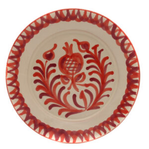 Ontbijtbord Rood/Roze (rustig)