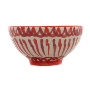 Kom Rood/Roze (druk 17 cm)